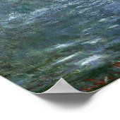 クロードモネ |ジヴェルニー近郊のセーヌ川の支流 ポスター (角)