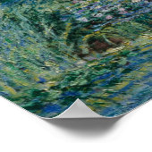 クロードモネ – スイリリーと日本の橋 ポスター (角)