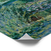 クロードモネ – スイリリーと日本の橋 ポスター (角)