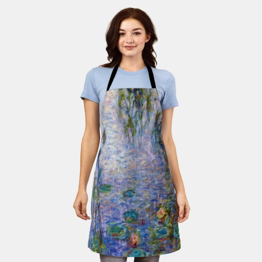 クロードモネ – スイリリー エプロン (着用した状態)