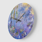 クロードモネ – スイリリー ラージ壁時計 (傾斜)