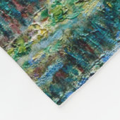 クロードモネ – スイリーと日本の橋 フリースブランケット (角)