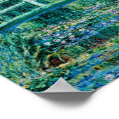 クロードモネ – スイリーと日本の橋 ポスター (角)