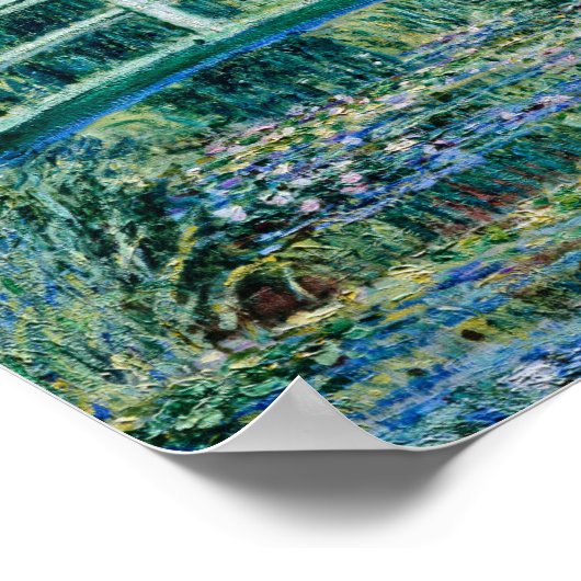 クロードモネ – スイリーと日本の橋 ポスター (角)