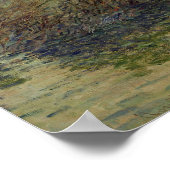 クロードモネ |セーヌ川に沈む太陽 ポスター (角)