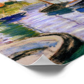 クロードモネ – セーヌ川の帆船 ポスター (角)