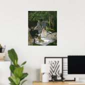 クロードモネ |チャイリー、デジュネール・シュル・エルベ ポスター (ホームオフィス)