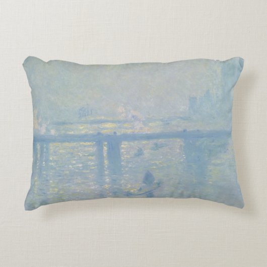 クロードモネ – チャリングクロスブリッジ アクセントクッション (正面)