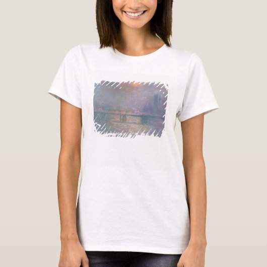 クロードモネ |チャーリング・クロスのテムズ川 Tシャツ (正面)