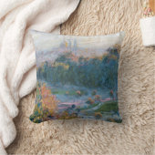 クロードモネ – チュイルリーのビュー，勉強 クッション (ブランケット)