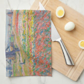 クロードモネ – チューリップフィールズニアザハーグ キッチンタオル (四つ折り)