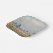 クロードモネ – チューリップフィールズニアザハーグ ペーパープレート (傾斜あり)