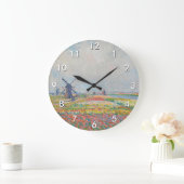 クロードモネ – チューリップフィールズニアザハーグ ラージ壁時計 (ホーム)