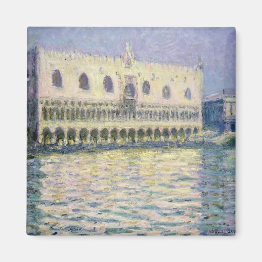 クロードモネ |ドゥカルパレス,ヴェネツィア, 1908 マグネット (正面)