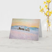 クロードモネ – ノルウェーランドスケープ,ブルーハウス カード (黄色い花)