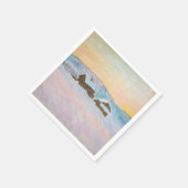 クロードモネ – ノルウェーランドスケープ,ブルーハウス スタンダードカクテルナプキン (角)