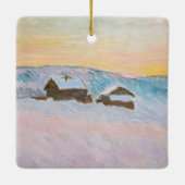 クロードモネ – ノルウェーランドスケープ，ブルーハウス セラミックオーナメント (裏面)