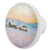 クロードモネ – ノルウェーランドスケープ，ブルーハウス セラミックノブ (右)