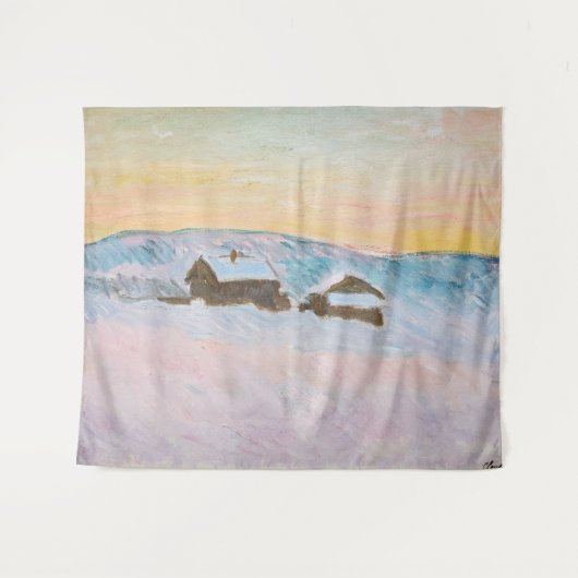 クロードモネ – ノルウェーランドスケープ,ブルーハウス タペストリー (正面(横))