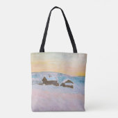 クロードモネ – ノルウェーランドスケープ，ブルーハウス トートバッグ (裏面)