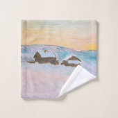 クロードモネ – ノルウェーランドスケープ,ブルーハウス バスタオルセット (ウォッシュタオル)