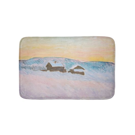 クロードモネ – ノルウェーランドスケープ，ブルーハウス バスマット (正面)