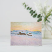 クロードモネ – ノルウェーランドスケープ,ブルーハウス ポストカード (スタンド正面)