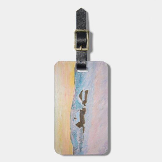 クロードモネ – ノルウェーランドスケープ,ブルーハウス ラゲッジタグ (正面縦)