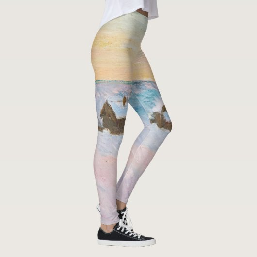 クロードモネ – ノルウェーランドスケープ,ブルーハウス レギンス (右)