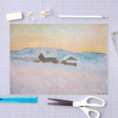 クロードモネ – ノルウェーランドスケープ，ブルーハウス 薄葉紙 (クラフト)