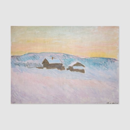 クロードモネ – ノルウェーランドスケープ，ブルーハウス 薄葉紙 (正面)