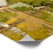 クロードモネ – ハウスオンザアクテルザーン ポスター (角)