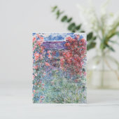 クロードモネ |バラの下のジヴェルニーの家 ポストカード (スタンド正面)