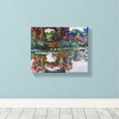 クロードモネ – バラフローズドアーチズアットジヴェルニー キャンバスプリント (インサイチュ (ウッドフロア))