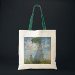 クロードモネ |パラソルを持つ女性 トートバッグ<br><div class="desc">パラソルを持つ女性 – Madame Monet and Her Son,  1875 (キャンバス上の油)|by Claude Monet |アートの場所：National Gallery of Art Washington DC|アーティストフランスの |画像収集番号： XOS741899</div>