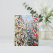 クロードモネ パリのRue Montorgueil ポストカード (スタンド正面)