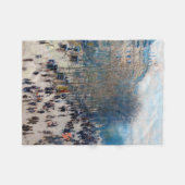 クロードモネ フリースブランケット (正面(横))