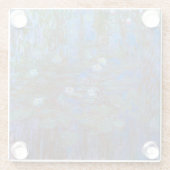 クロードモネ – ブルーウォーターリリー ガラスコースター (裏面)