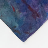 クロードモネ – ブルーウォーターリリー フリースブランケット (角)