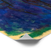 クロードモネ – ブルーウォーターリリー ポスター (角)