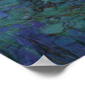 クロードモネ – ブルーウォーターリリー ポスター (角)