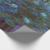 クロードモネ – ブルーウォーターリリー ラッピングペーパー (角)