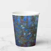 クロードモネ – ブルーウォーターリリー 紙コップ (裏面)