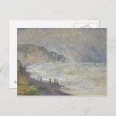 クロードモネ – ヘビーシーアットポーヴィル ポストカード (正面/裏面)