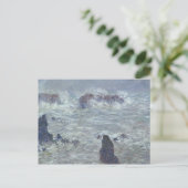 クロードモネ |ベル・イル沖の嵐 ポストカード (スタンド正面)