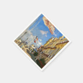 クロードモネ – ホテルデロッシュノワール，トルヴィル スタンダードカクテルナプキン (角)