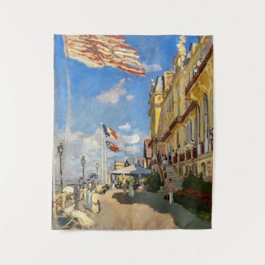 クロードモネ – ホテルデロッシュノワール，トルヴィル タペストリー (正面)