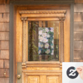 クロードモネ – ホワイトクレマティス ウィンドウサイン (ホームデコレーション)