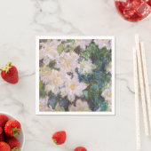 クロードモネ – ホワイトクレマティス スタンダードカクテルナプキン (インサイチュ)