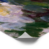 クロードモネ – ホワイトクレマティス ポスター (角)